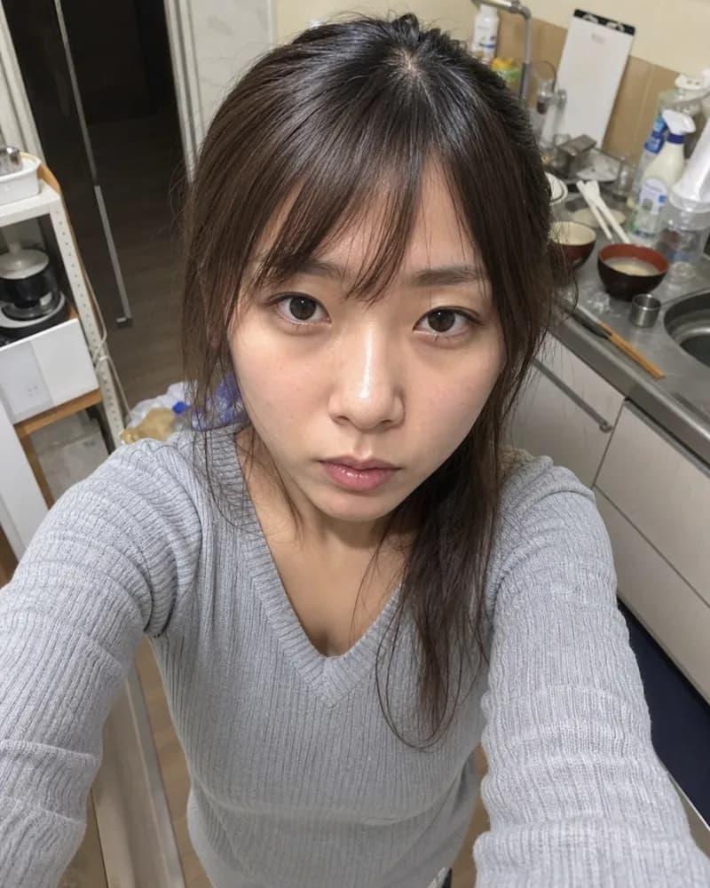 30代女性の改善前プロフィール写真